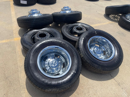 17" Dodge Ram 3500 Dually Laramie 8x200 wheels rims 2703 2704 OEM SET
