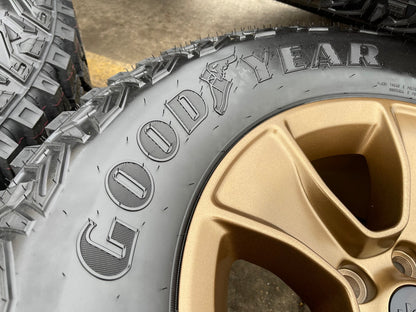 17" Jeep Wrangler Rubicon OEM 96226 wheels rims Gladiator GOODYEAR  A/T 33" NEW
