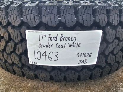17" Ford Bronco HERITAGE Stroppe Edition 10463 OEM wheels rims white 2025 2026