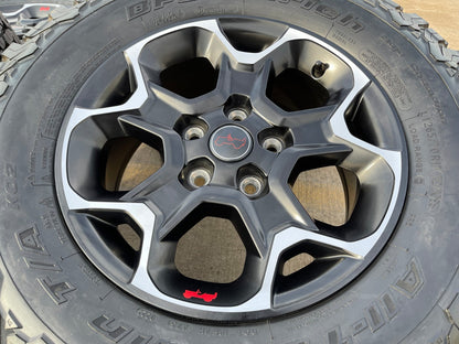 17" Jeep Wrangler Rubicon OEM wheels rims Gladiator 96832 9282 BFG KO2 A/T NEW