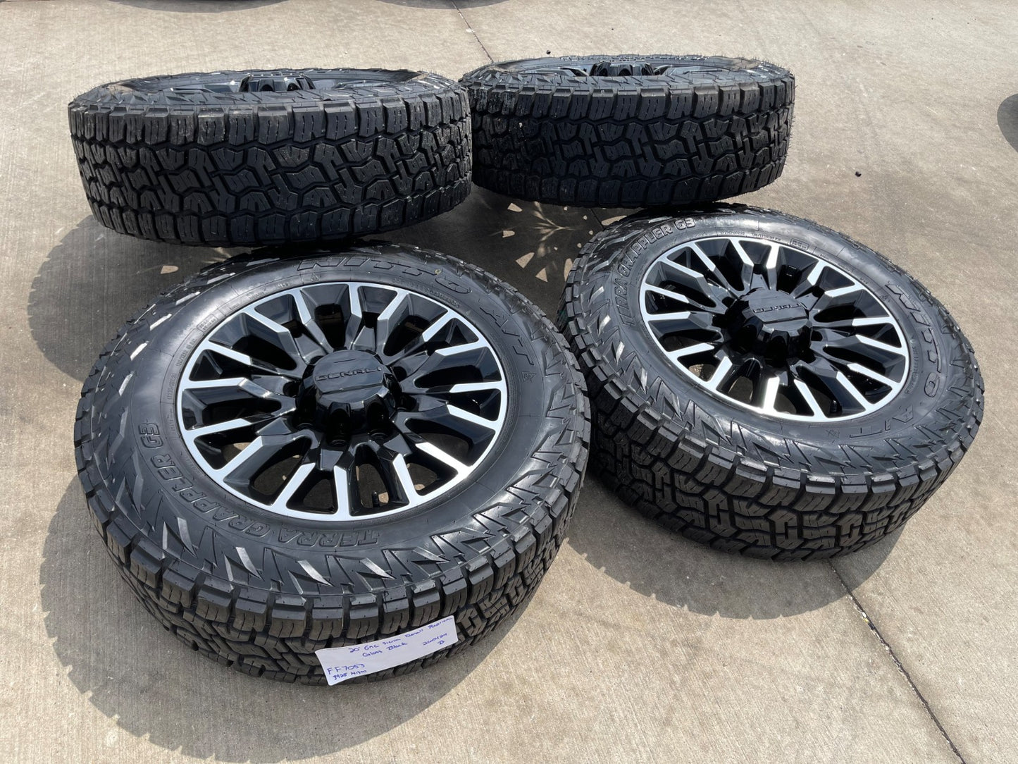 20" GMC Sierra Chevy Silverado 2500 3500 OEM Replica wheels rims NITRO 34" NEW