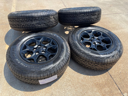 17" Jeep Wrangler Rubicon OEM wheels rims Gladiator 96832 9282 PIRELLI A/T NEW