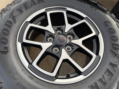 17" Jeep Wrangler Rubicon OEM 95730 9327 wheels rims Gladiator GOODYEAR 33" NEW