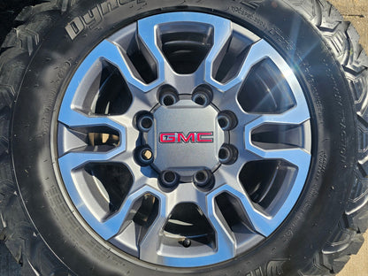 18" GMC Sierra AT4X Chevy Silverado 2500 3500 OEM 5949 wheels rims HANKOOK M/T2