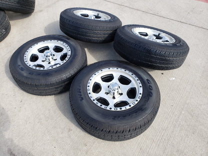 16x7 Ultra Motorsports Type 175 Jeep Wrangler wheels rims tires 5x5 5x127