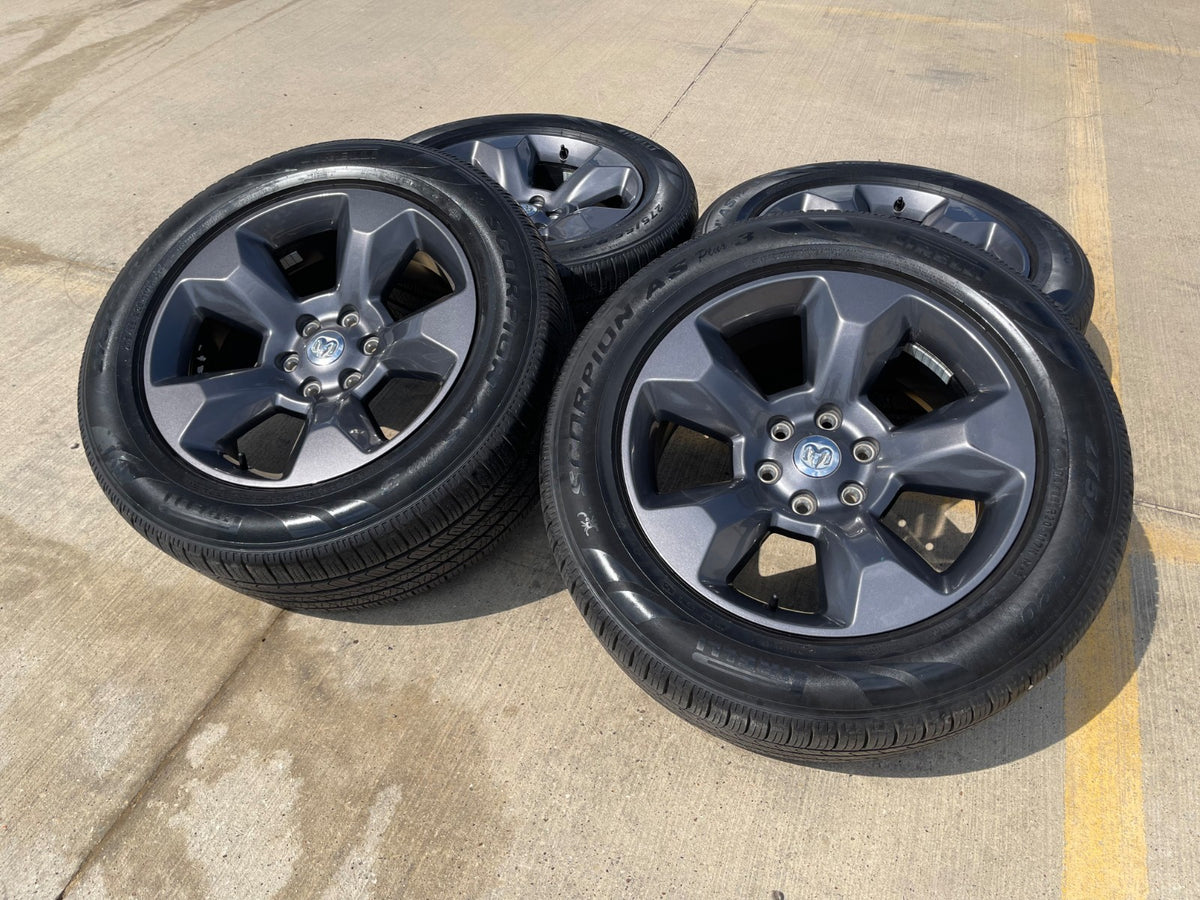 20" Ram 1500 OEM LIMITED Laramie wheels rims gray 2675 2722 PIRELLI