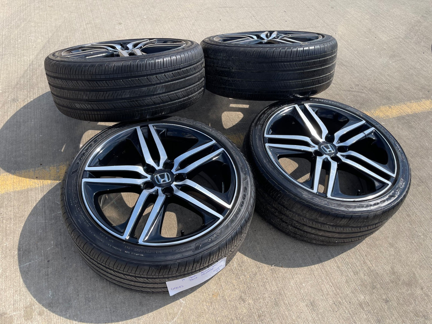 19" Honda Accord OEM Sport wheels rims 64083 SET GOODYEAR