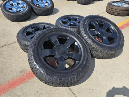 20" Chevy Silverado 1500 Tahoe OEM Replica wheels rims black 2018 2019 2020 5651
