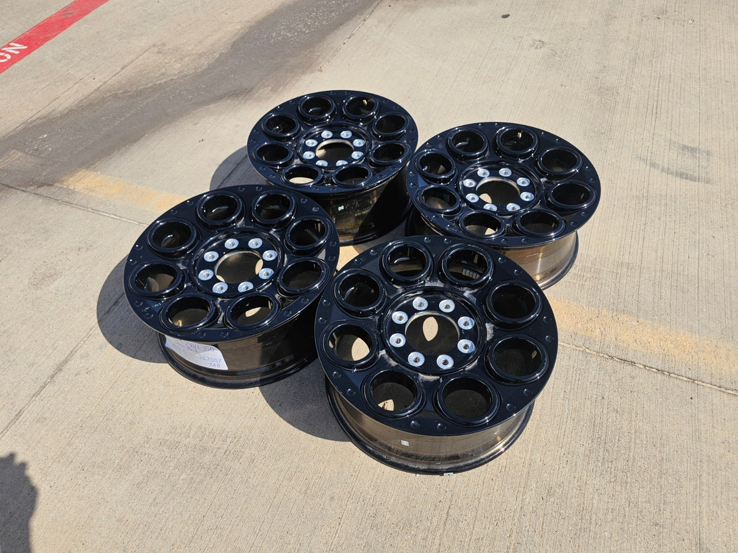 20" Ford F-250 F-350 OEM black Lariat SET 10299 10484 wheels rims 2025 2026 NEW