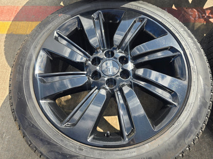 22" Lincoln Navigator OEM rims wheels Black Label 95384 10496 tires PIRELLI NEW