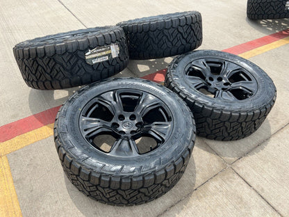 20" Dodge Ram 1500 OEM Laramie wheels rims 2674 tires 2024 2025 NEW 33" NITTO