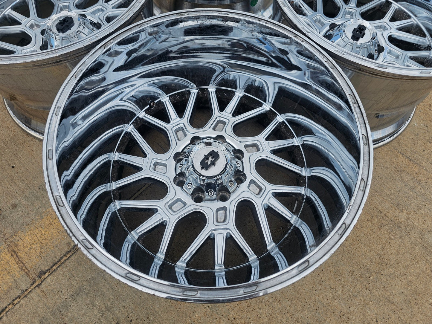 22" 22x14 Vision 404 Brawl Dodge RAM Chevy 2500 3500 wheels rims SET 8x165 8x6.5