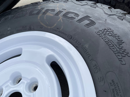 17" Ford Bronco HERITAGE SASQUATCH OEM 10463 wheels rims white 37" BFG NEW