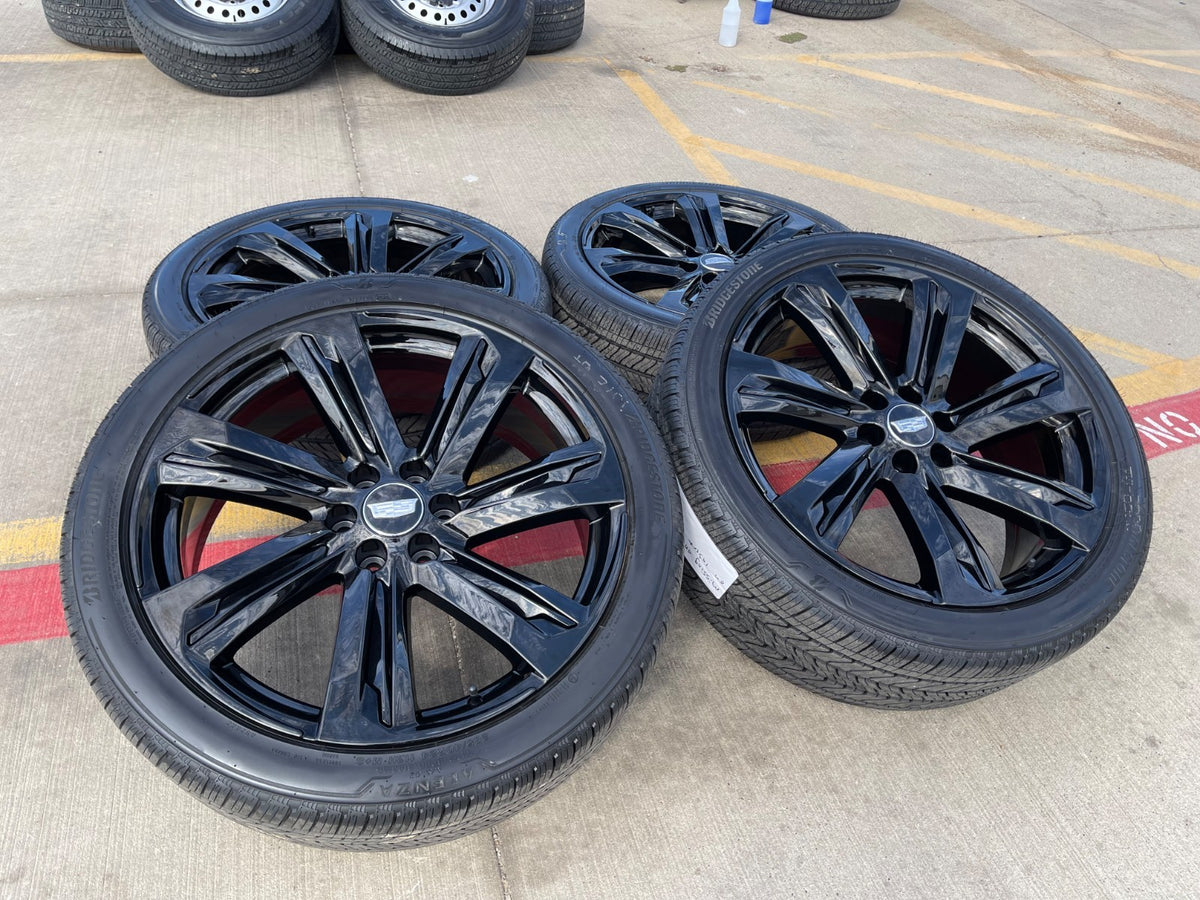 24" Cadillac Escalade V OEM wheels rims 2025 2026 2027 BRIDGESTONE SET NEW