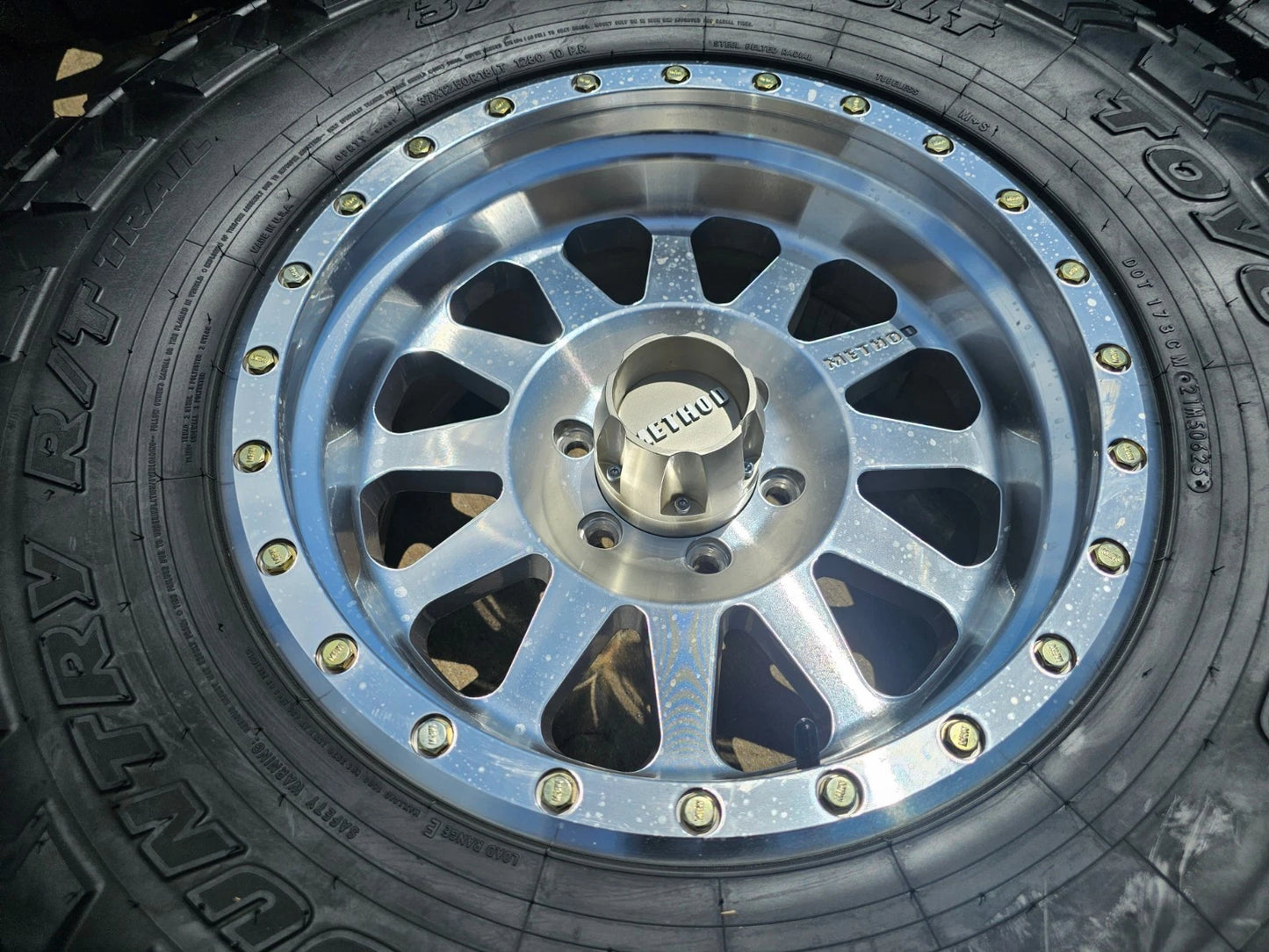 18x9 18" Method MR302 wheels rims Chevy RAM 1500 Tacoma 6x139 6x135 TOYO 37"
