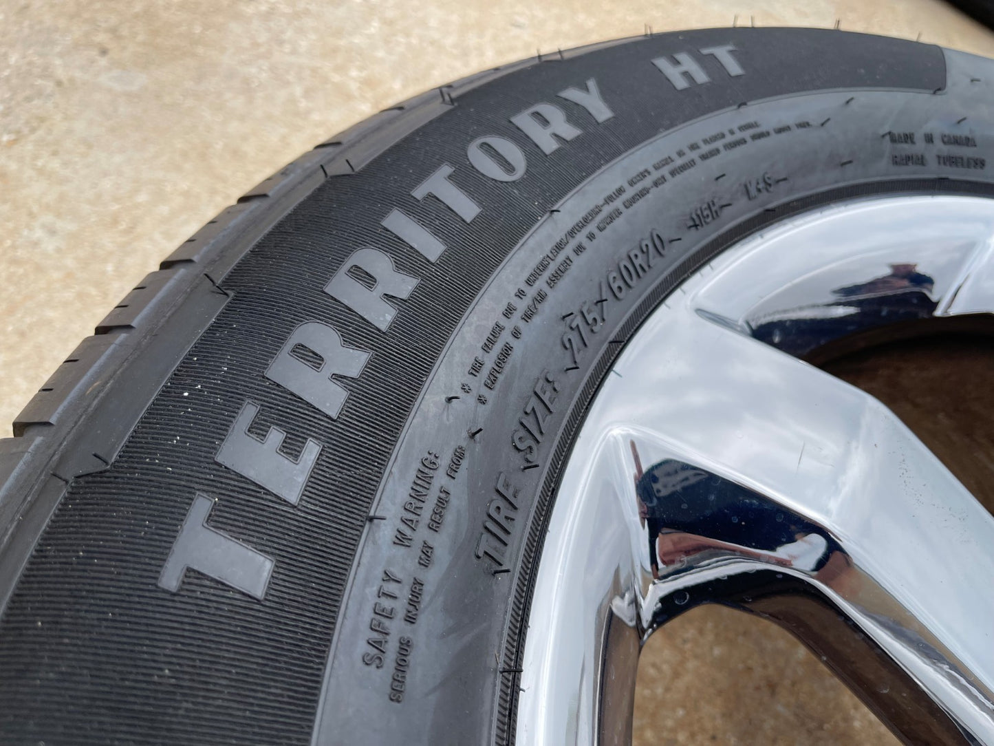 20" Ford F-150 OEM rim wheel CHROME 10347 Expedition spare GOODYEAR NICE