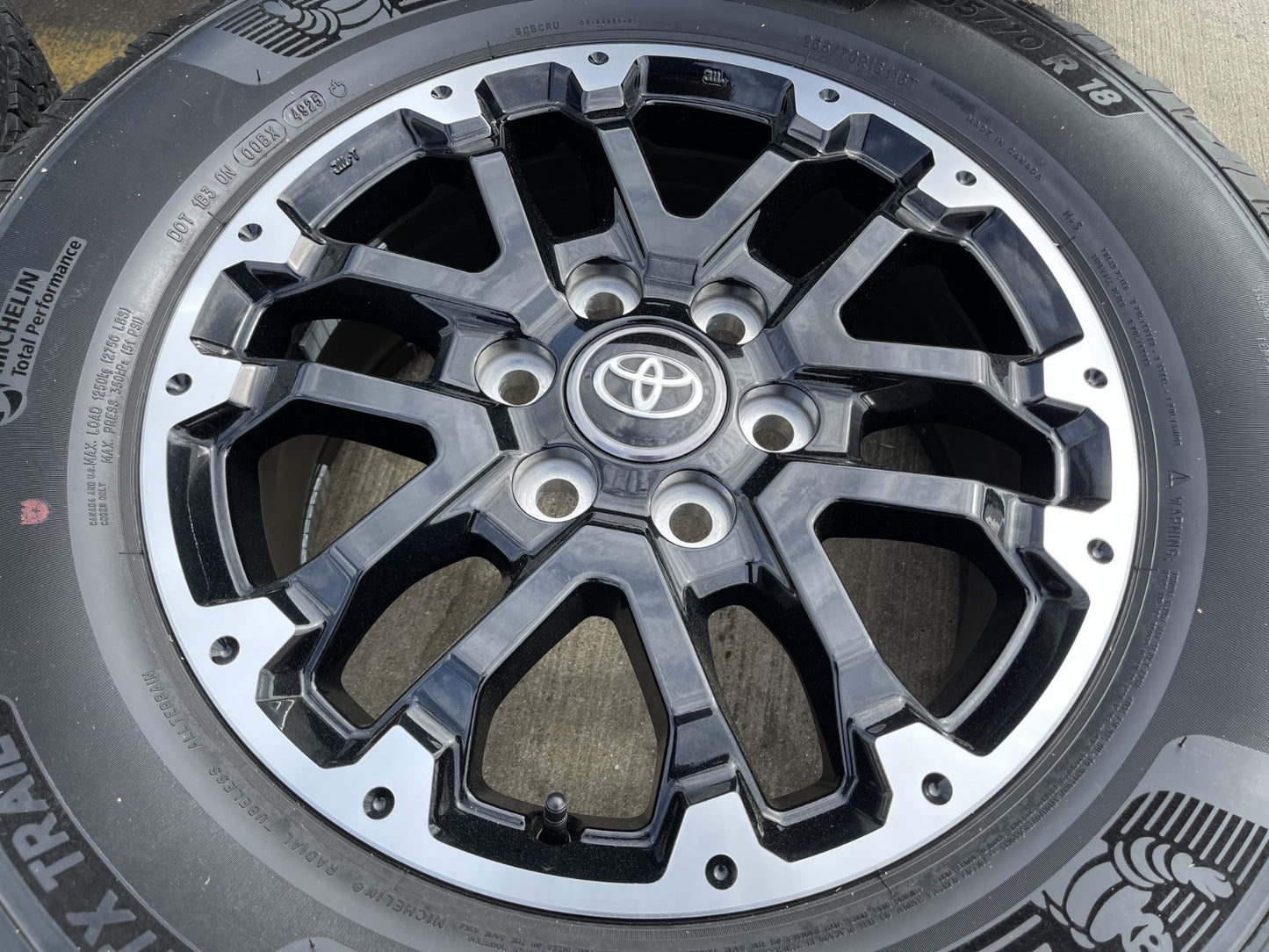 18" Toyota Tundra TRD OEM black wheels rims 75273 Sequoia 2024 2025 2026