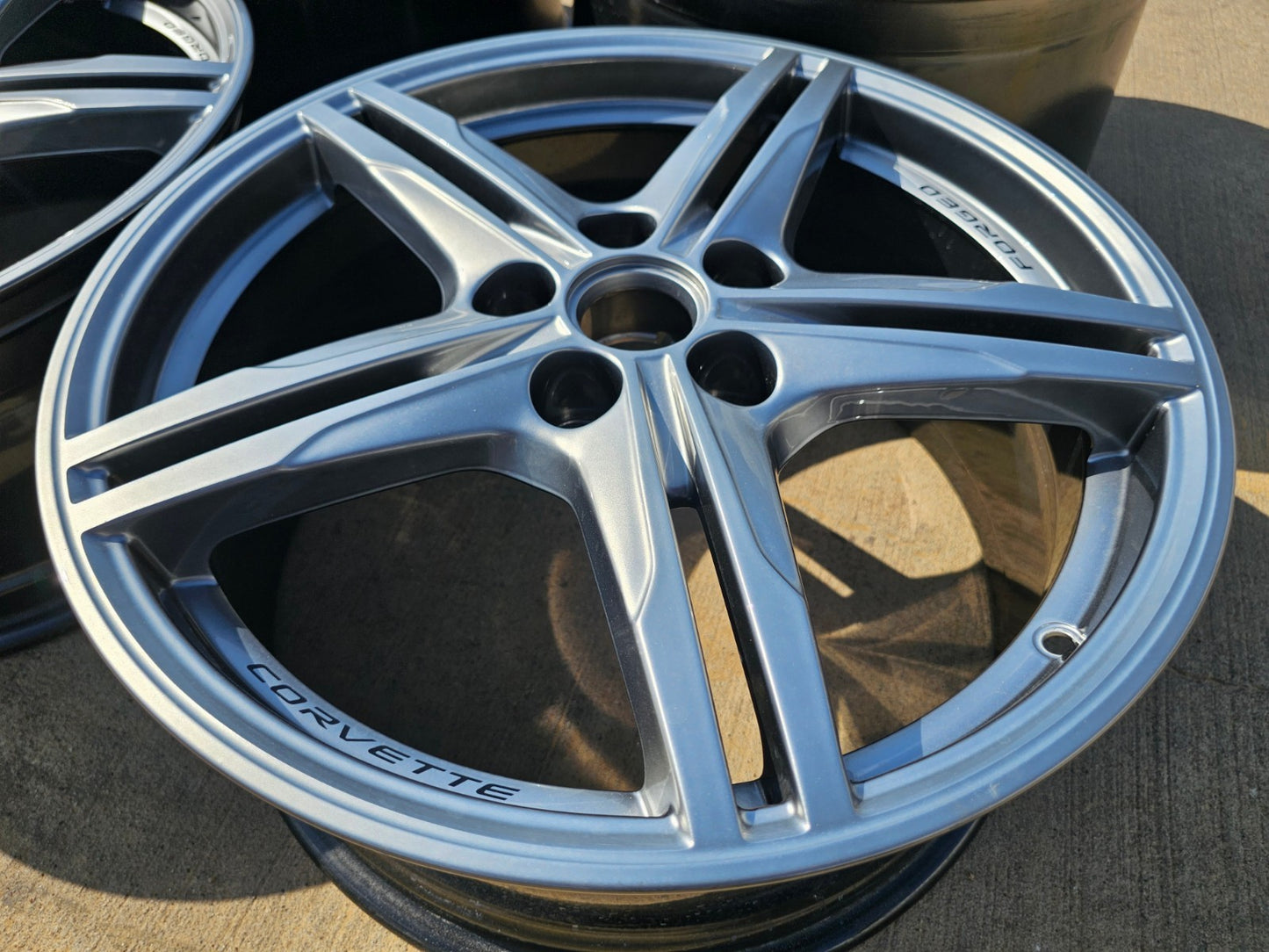 19" + 20" Chevy Corvette Z06 C8 OEM FORGED 94027 94028 wheels rims 2024 2026 NEW