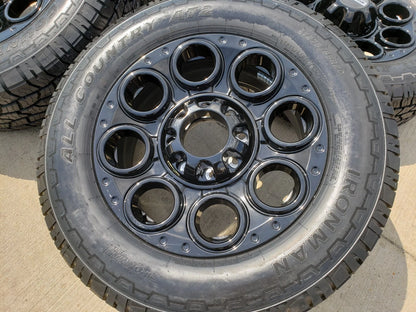 20" Ford F-250 F-350 OEM black TREMOR wheels rims 10299 10484 A/T2 tires NEW