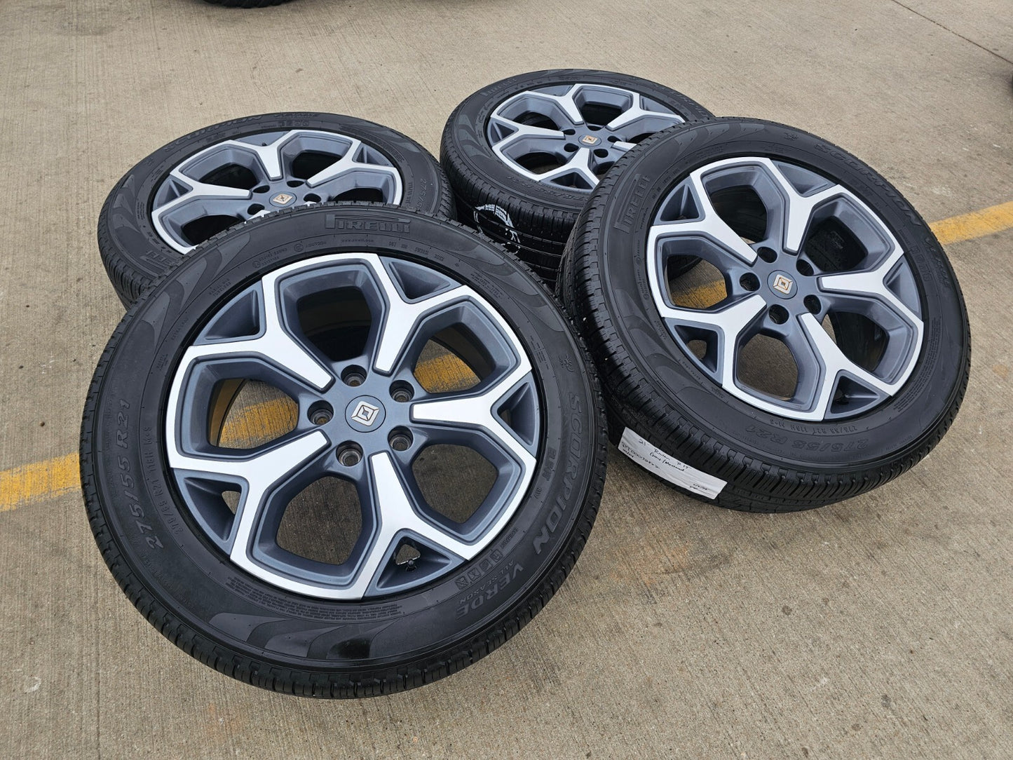 (4) 21" Rivian R1T R1S OEM wheels rims 2022 2023 2024 2025 2026 2027