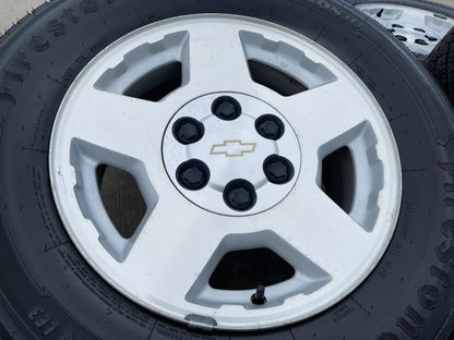 17" Chevy Tahoe Silverado Suburban Z71 OEM 5196 wheels rims tires SET FIRESTONE