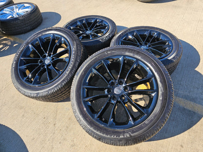 22" Jeep Grand Wagoneer OEM 9298 Obsidian rims wheels RAM 1500