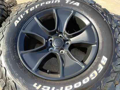 (4) 17" Jeep Wrangler Rubicon OEM 96226 wheels rims Gladiator BFG KO2 NEW 2026