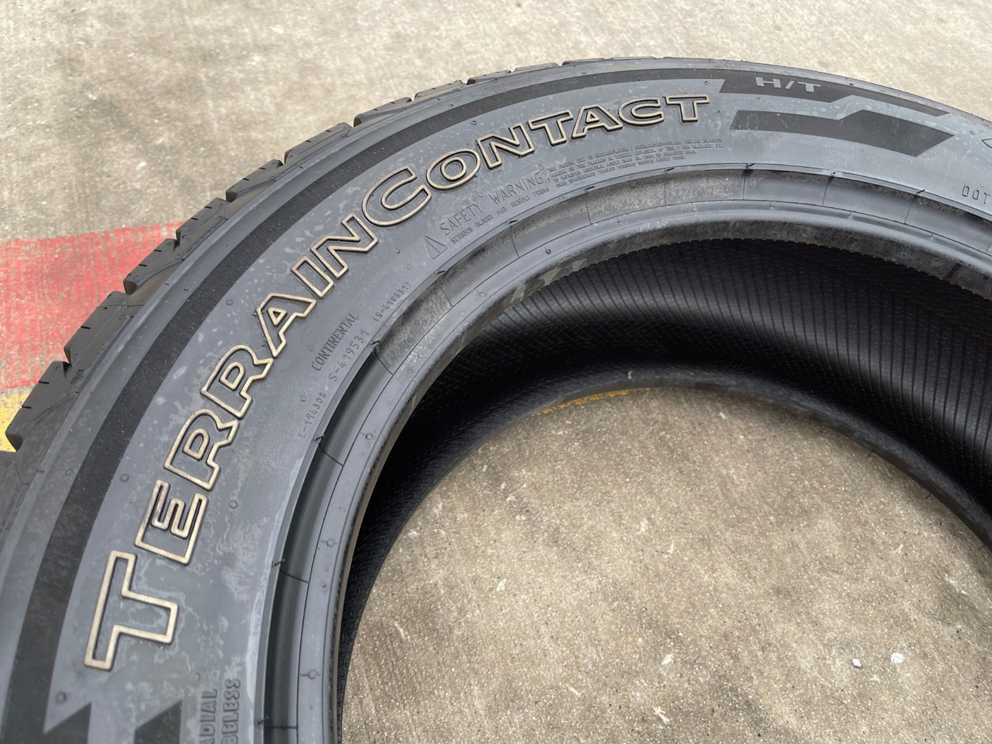 (1) 265/60/20 Continental Terrain Contact H/T OWL tire 118R LT 10 PLY LRE NEW