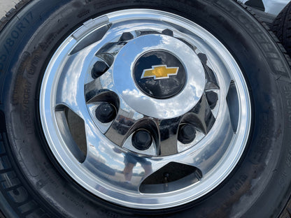 17" Chevy Silverado GMC Sierra 3500 Dually rims wheels OEM 5519 5520 NEW