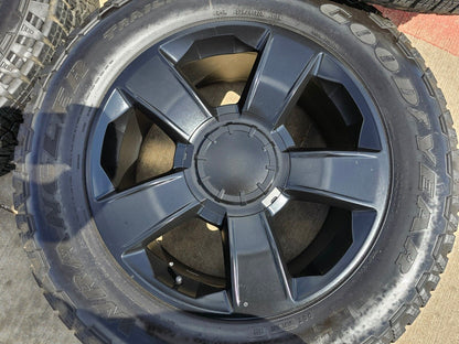 20" Chevy Silverado 1500 Tahoe OEM Replica wheels rims black 2018 2019 2020 5651