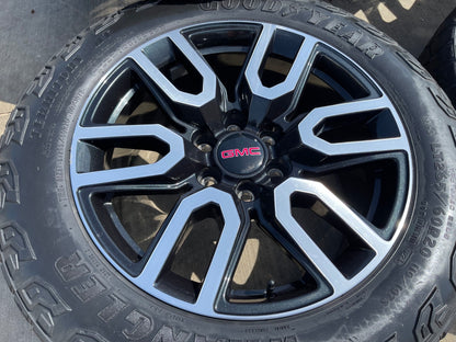 20" GMC Sierra Yukon AT4X Silverado OEM 5914 wheels rims SET GOODYEAR M/T