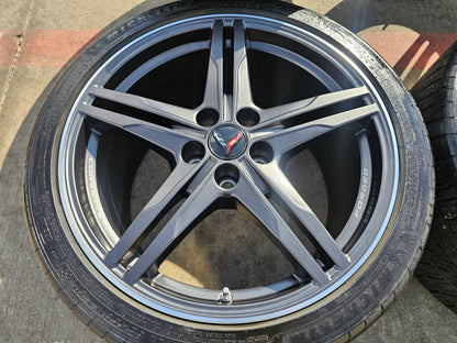 19" + 20" Chevy Corvette Z06 C8 OEM FORGED 94027 94028 wheels rims 2024 2026 NEW