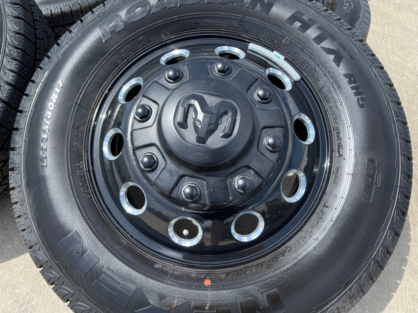 17" Dodge Ram 3500 Dually Laramie wheels rims 2706 2707 OEM black 2025 2026 NEW