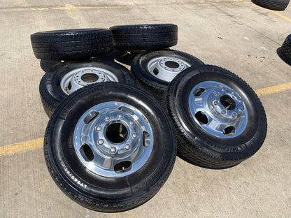 17" Ford F-350 Dually OEM 10477 10478 rims wheels SET tires MICHELIN A/T2