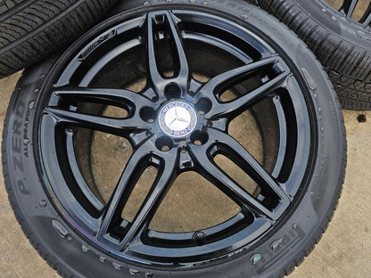 18" Mercedes CLA250 C E S Class OEM 85530 wheels rims tires PIRELLI NEW