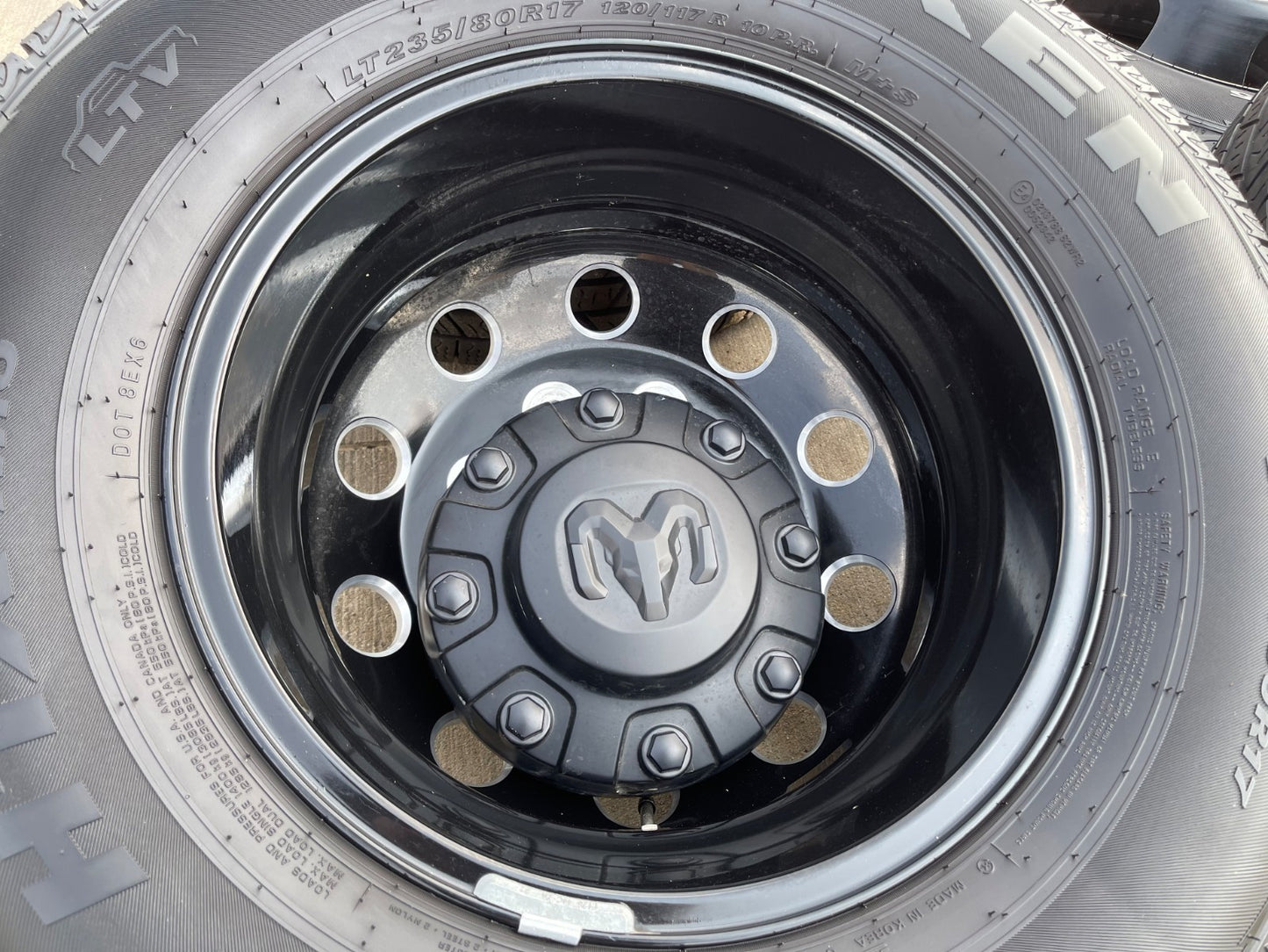 17" Dodge Ram 3500 Dually Laramie wheels rims 2706 2707 OEM black 2024 2025 2026