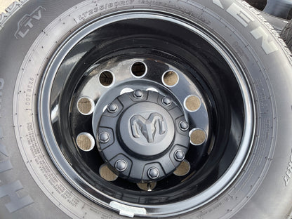 17" Dodge Ram 3500 Dually Laramie wheels rims 2706 2707 OEM black 2024 2025 2026