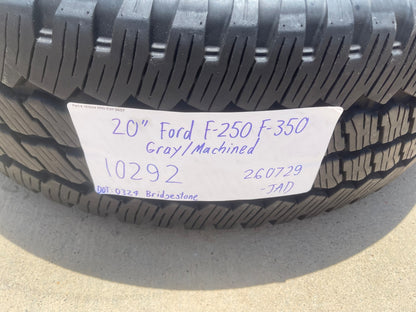 20" Ford F-250 F-350 OEM Lariat wheels rims 10292 tires SET BRIDGESTONE A/T