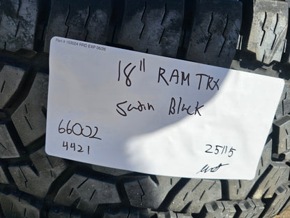 18" Dodge Ram 1500 TRX RHO Black OEM 66002 wheels rims TOYO A/T3 35"