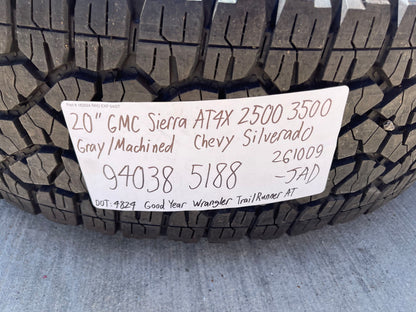 20" GMC Sierra AT4X 2500 3500 OEM wheels rims 94038 5188 Chevy Silverado SET NEW