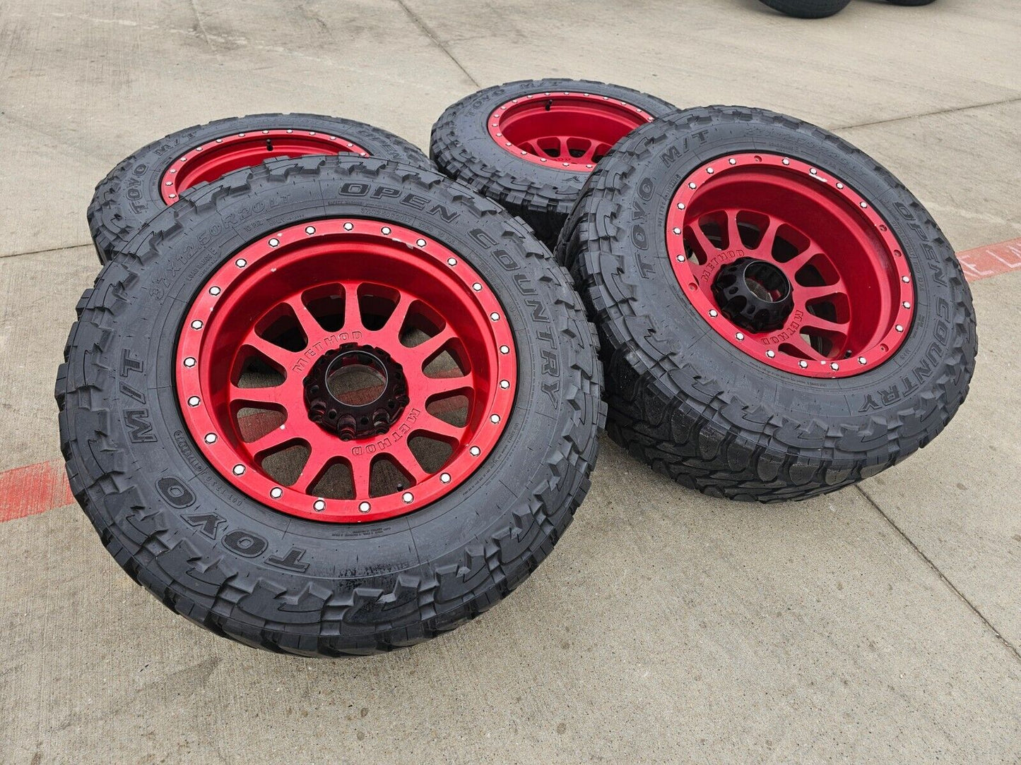 20x12 Method Off Road 305 NV Ford F-250 F-350 rims wheels 8x170 tires TOYO 37"