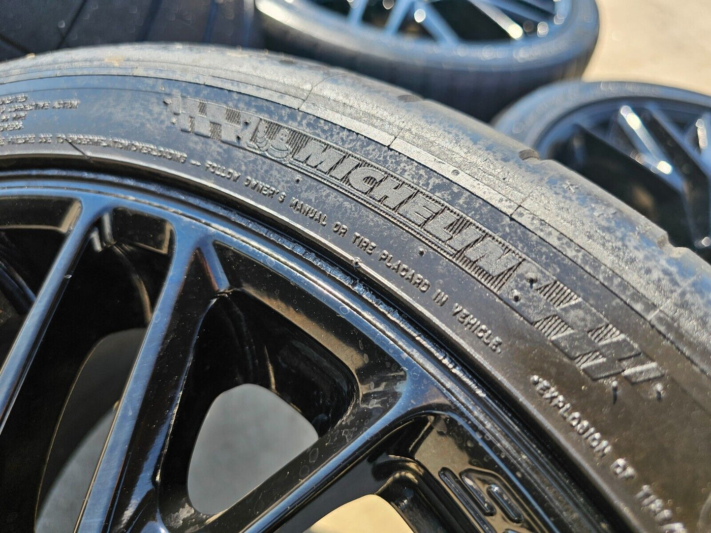 19x10 20x12 Chevy Corvette STINGRAY C7 OEM wheels rims 5734 5736 black tires