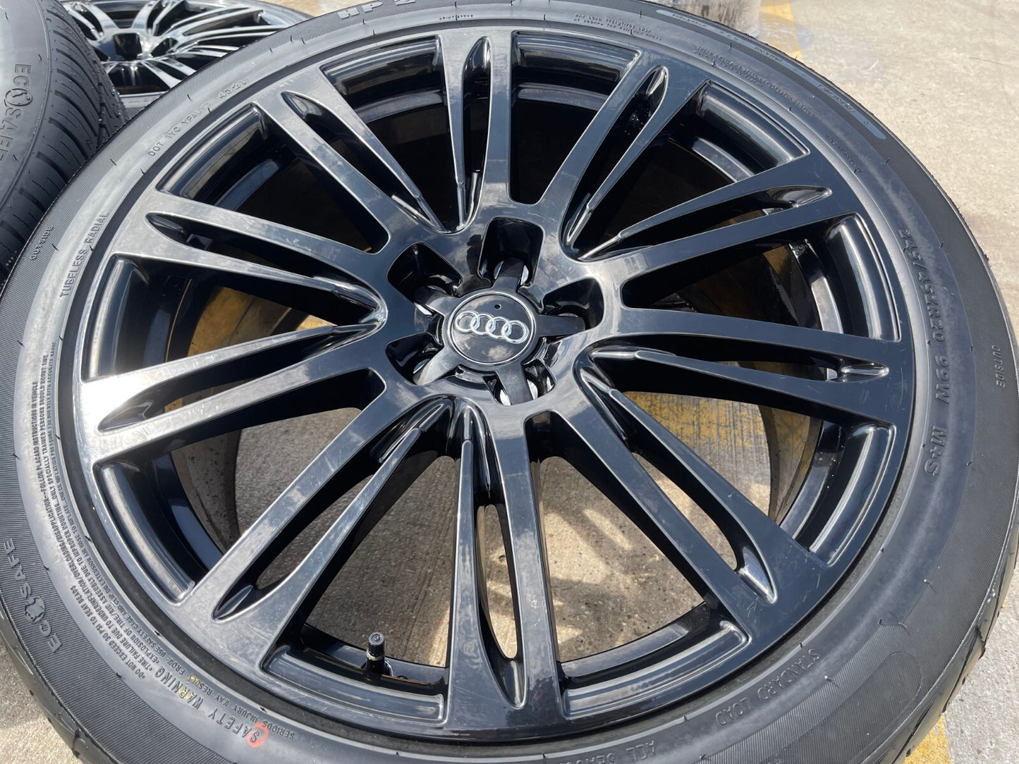 20" Audi A7 OEM wheels rims 58884 black tires NEW