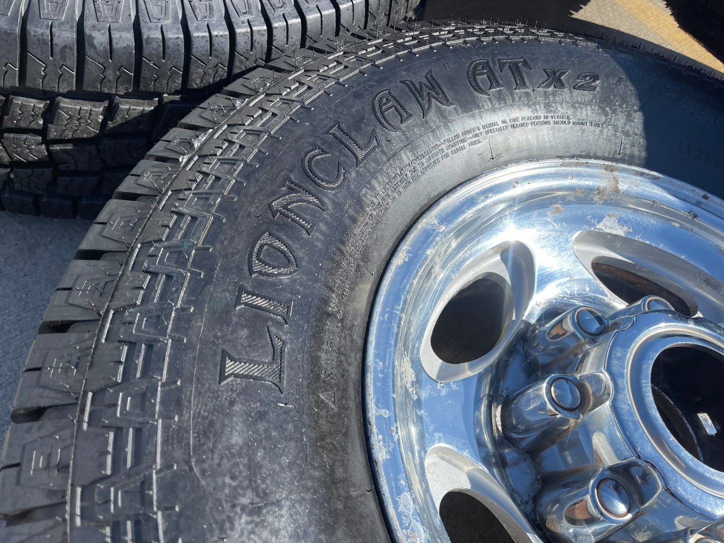 16" Ford F-250 F-350 Excursion OEM 3408 polished wheels rims tires