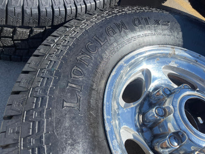 16" Ford F-250 F-350 Excursion OEM 3408 polished wheels rims tires