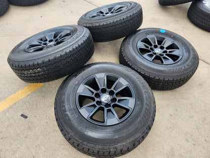 17" Chevy Silverado OEM wheels rims tires 5908 GMC Sierra Yukon black 2025 NEW