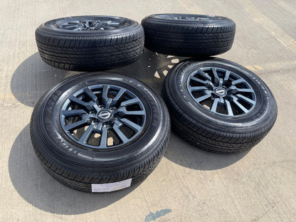 18" Nissan Titan Armada OEM wheels rims tires SET DUNLOP 2025 2026 2027 NEW