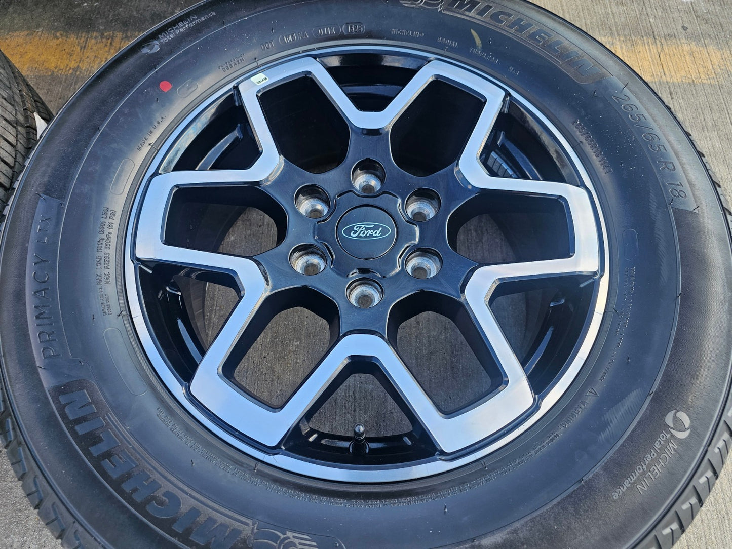 18" Ford Ranger wheels rims tires black 95213 tires 2024 2025 2026 NEW MICHELIN