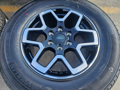 18" Ford Ranger wheels rims tires black 95213 tires 2024 2025 2026 NEW MICHELIN