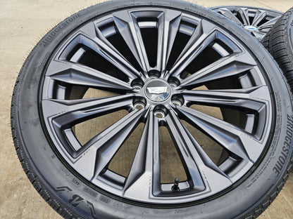 24" Cadillac Escalade V PLATINUM OEM wheels rims tires 2024 2025 2026 2027 NEW